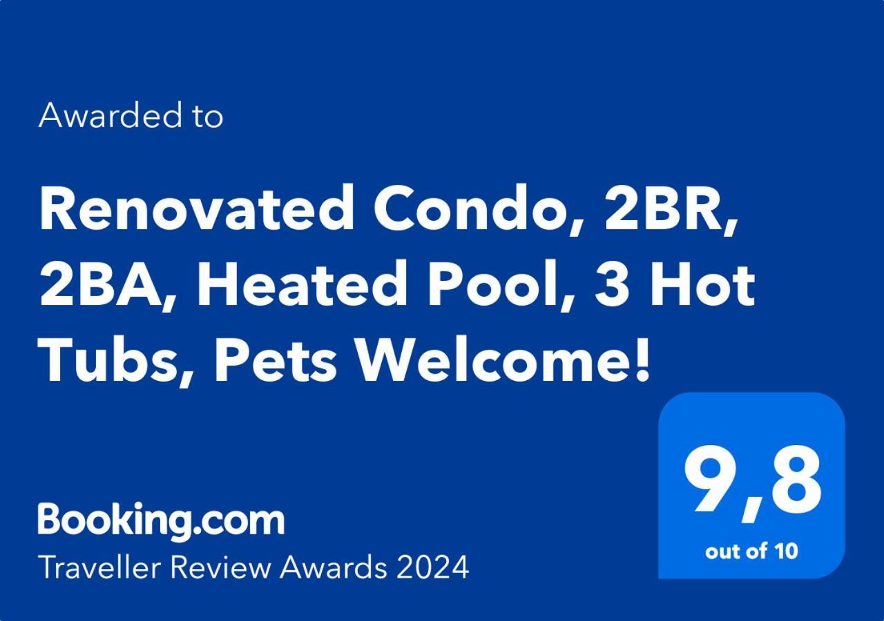 Renovated Condo, 2Br, 2Ba, Heated Pool, 3 Hot Tubs, Pets Welcome! แคนมอร์ ภายนอก รูปภาพ